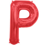 Foil Letters Metallic Red Balloons | 34"