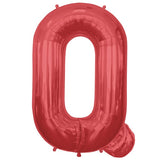 Foil Letters Metallic Red Balloons | 34"