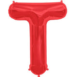 Foil Letters Metallic Red Balloons | 34"