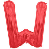 Foil Letters Metallic Red Balloons | 34"