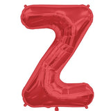 Foil Letters Metallic Red Balloons | 34"