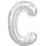 Foil Letters Metallic Silver Balloons | 34"