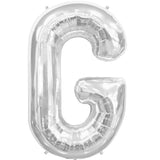 Foil Letters Metallic Silver Balloons | 34"