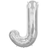 Foil Letters Metallic Silver Balloons | 34"