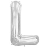 Foil Letters Metallic Silver Balloons | 34"