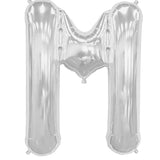 Foil Letters Metallic Silver Balloons | 34"