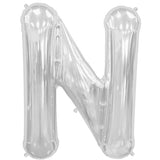 Foil Letters Metallic Silver Balloons | 34"