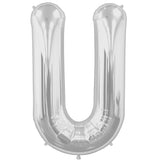 Foil Letters Metallic Silver Balloons | 34"