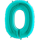 Foil Numbers Metallic Tiffany Balloons | 26"