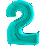 Foil Numbers Metallic Tiffany Balloons | 26"