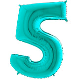 Foil Numbers Metallic Tiffany Balloons | 26"