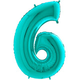 Foil Numbers Metallic Tiffany Balloons | 26"
