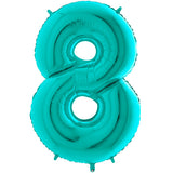 Foil Numbers Metallic Tiffany Balloons | 26"