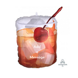 Foil Shape Whiskey Glass Balloon P35 | 23''