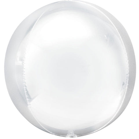 White Orbz Balloon | 15"