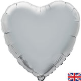 Foil Heart Plain Balloons | 18"
