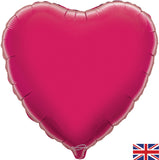 Foil Heart Plain Balloons | 18"