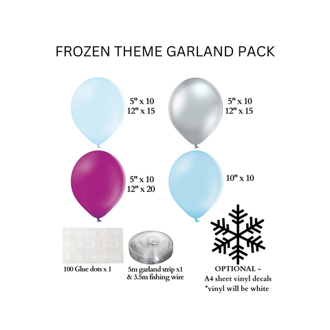 DIY Frozen Theme Garland Pack