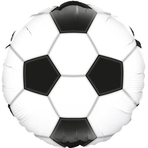 Round Football Foil Birthday Balloon | 18"