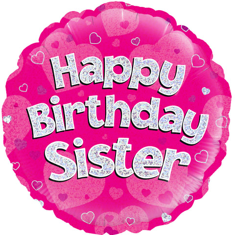 Happy Birthday Sister| 18" Foil