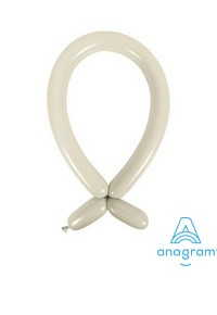 Anagram Silver Latex Modelling Balloons - Metallic | 260
