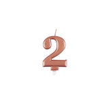 Multiple Numbers - Rose Gold Single Number Candles