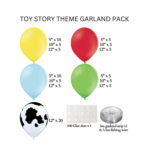 DIY Toy Story Theme Garland Pack