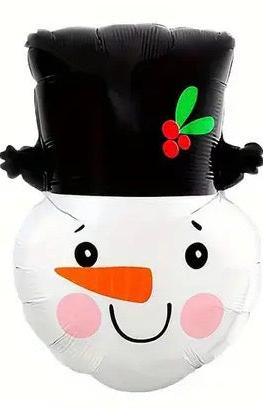 Foil Snowman Head Balloon | 18"