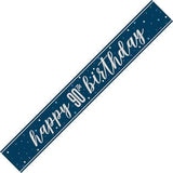 Glitz Navy Blue Birthday Banners | 9ft