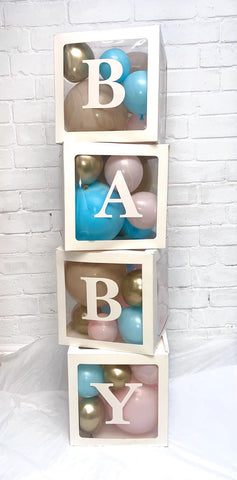 Pink, Blue, Gold and Nude Baby Boxes