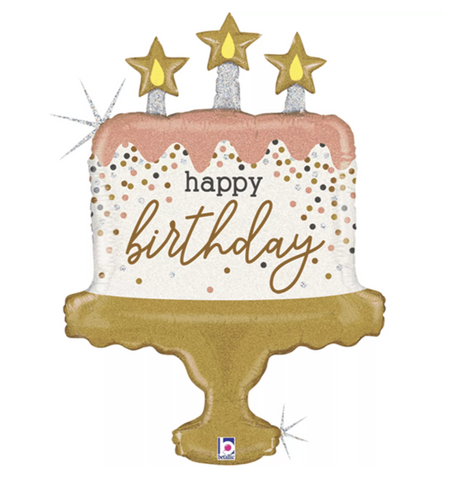 Happy Birthday Confetti Cake | 33"