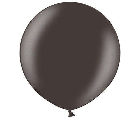 Latex Metallic Black Balloons | 3ft