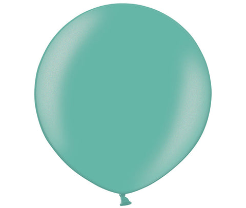 Latex Metallic Mid Green Balloons | 3ft