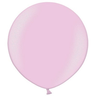 Latex Metallic Pale Pink Balloons | 3ft