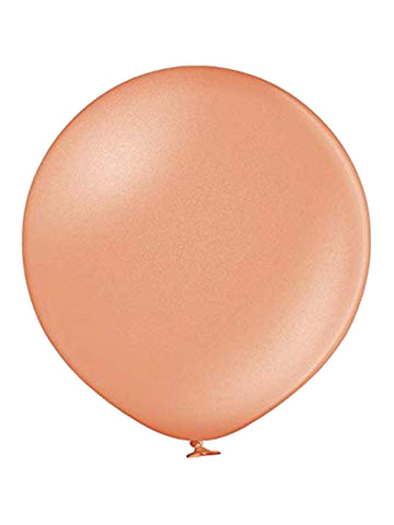 Latex Metallic Rose Gold Balloons | 3ft