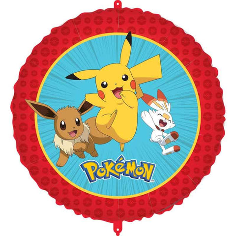Pokemon Round Foil Balloon | S60 | 18"