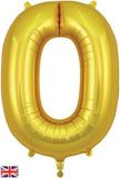 Foil Numbers Metallic Gold Balloons | 34"
