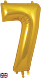 Foil Numbers Metallic Gold Balloons | 34"