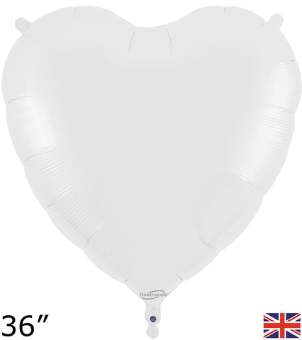 Foil White Heart Balloon | 36"