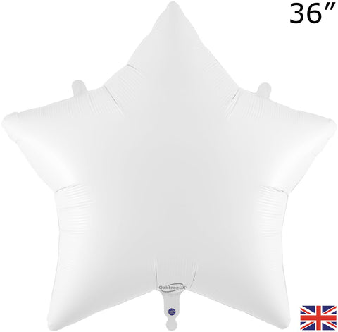 Foil White Star Balloon | 36"
