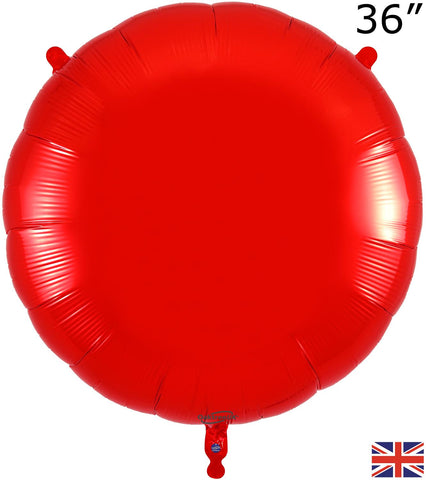 Foil Red Round Balloon | 36"
