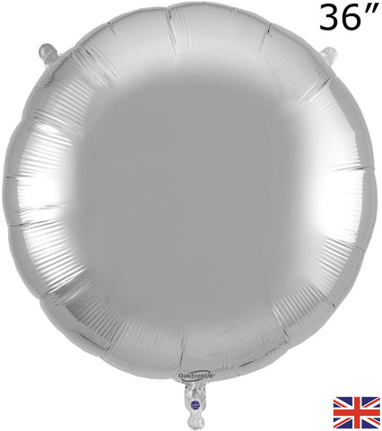 Foil Silver Round Balloon | 36"