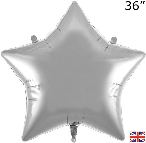 Foil Silver Star Balloon | 36"