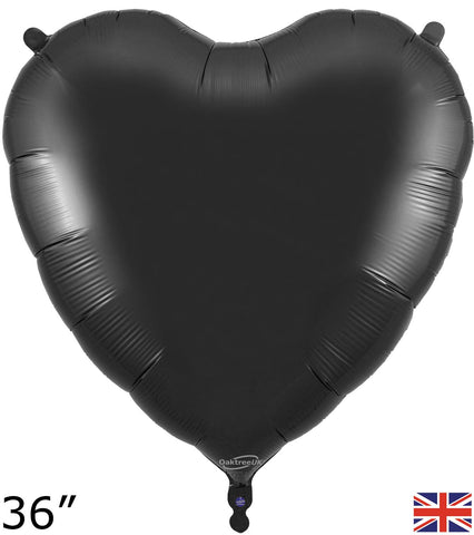 Foil Black Heart Balloon | 36"