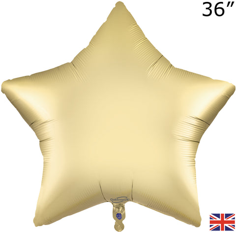 Foil Gold Silk Star Balloon | 36"