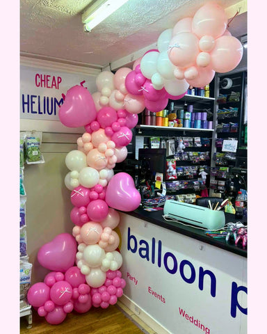 Organic Garland - Cyclamen Rose, Soft Pink & White