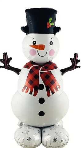 Christmas Snowman Shape Freestanding Foil Balloon