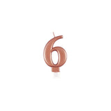 Multiple Numbers - Rose Gold Single Number Candles