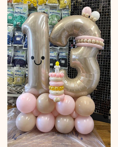 Jellycat Themed Horizontal Number Stack