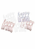 Rose Gold Happy Birthday Confetti